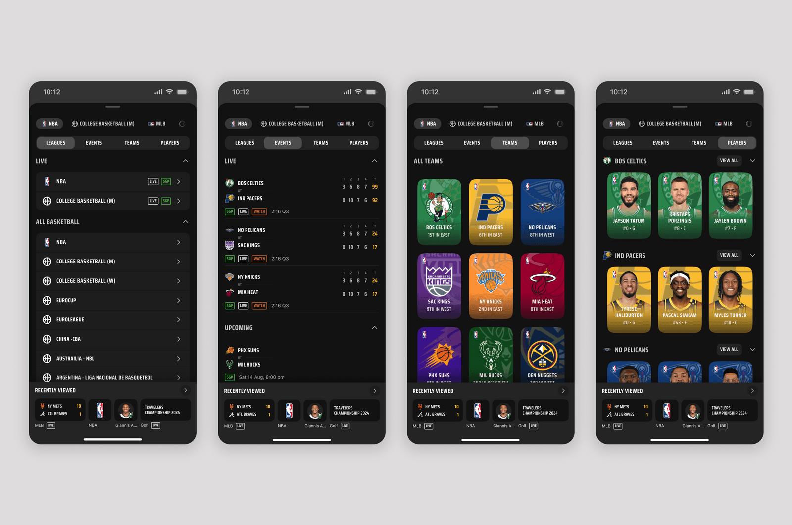 DraftKings global switcher concept.