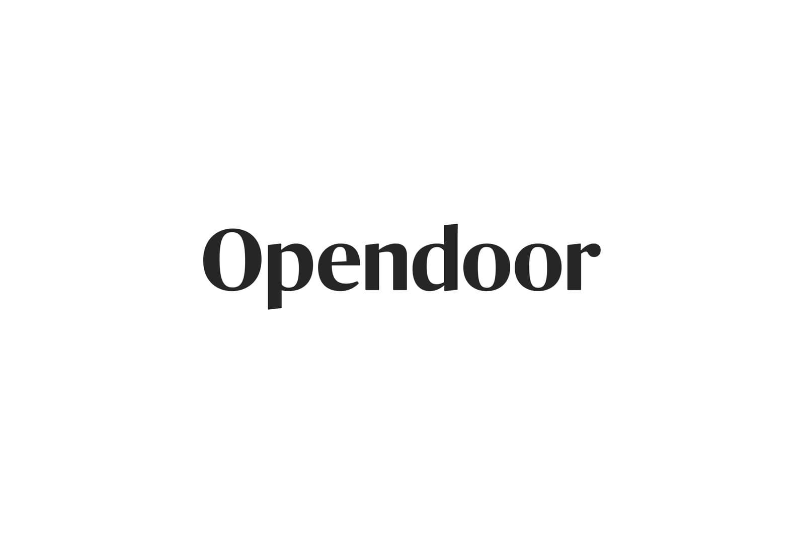 Opendoor seller experience overview screens.