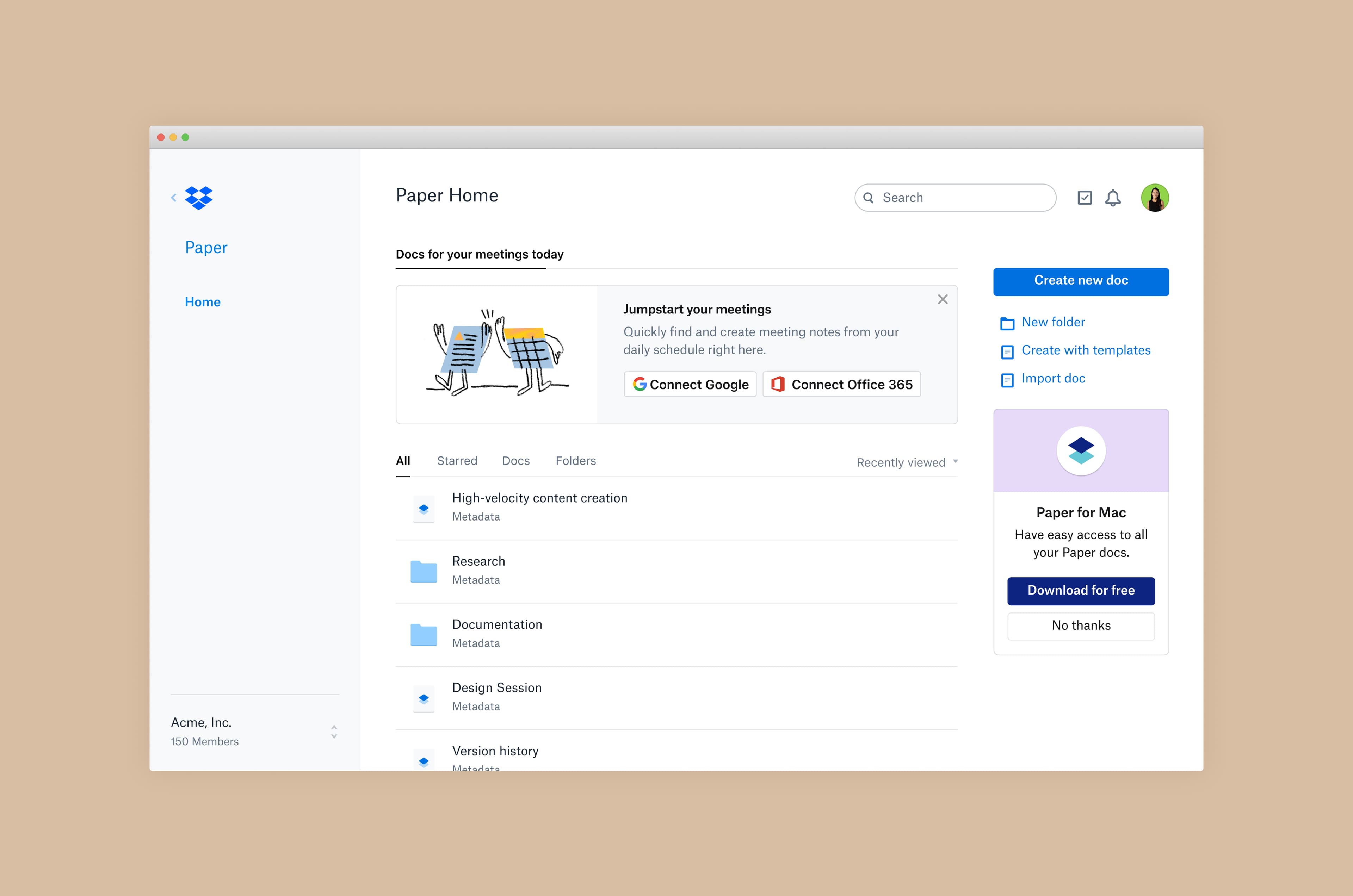 Paper Desktop activation experiment overview.