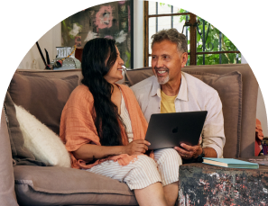 People reviewing home sale options